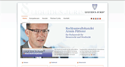 Desktop Screenshot of liquidus-juris.de