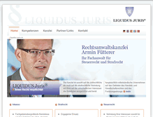 Tablet Screenshot of liquidus-juris.de
